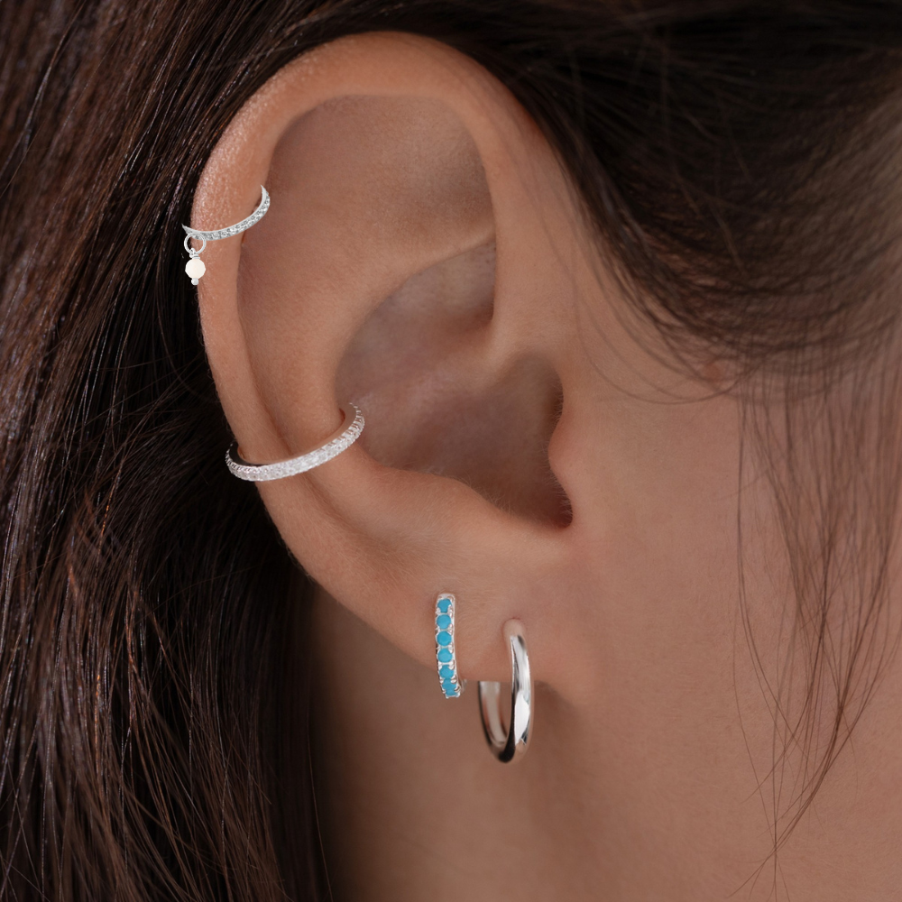 Sparkle Clicker Tiny Silver - 6mm -8mm
