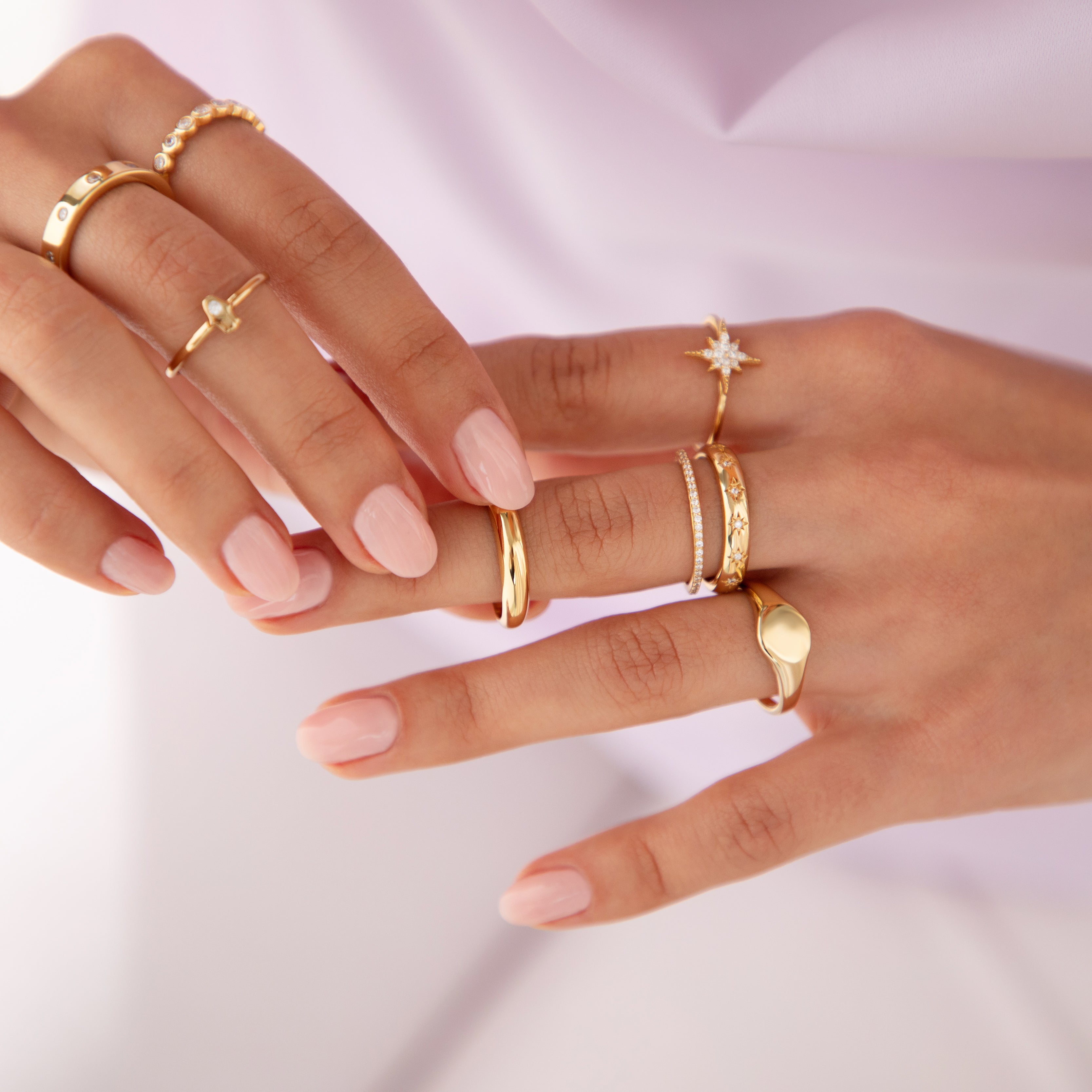 Mini Dome Ring - Gold