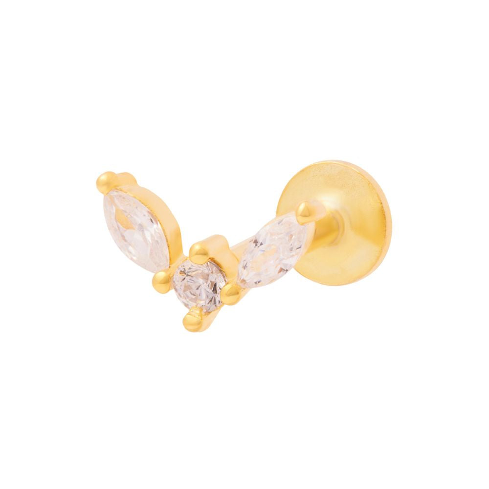 Marquise Duo Labret Gold