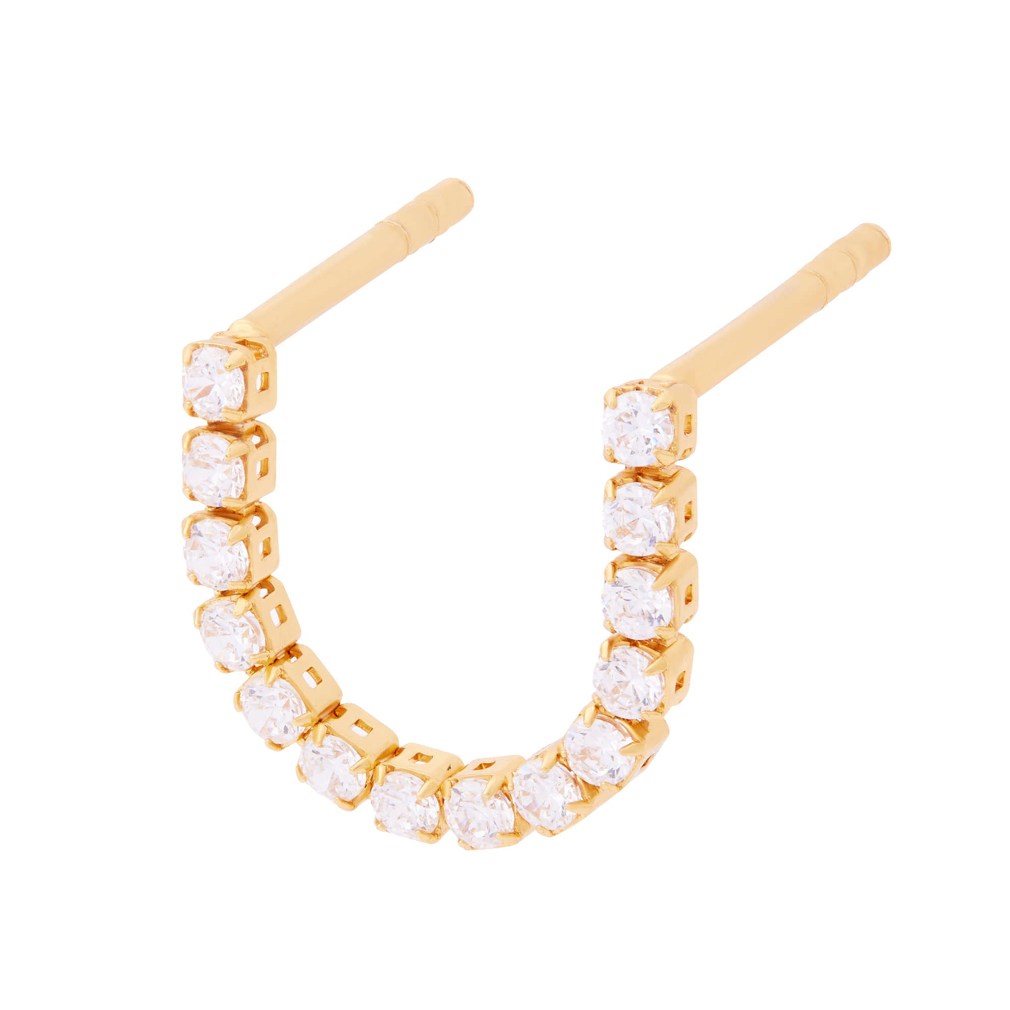 Tennis Chain Stud Gold