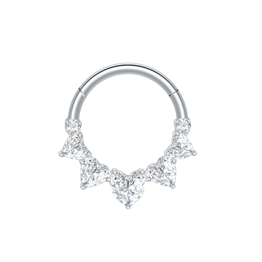 Eternity Clicker Hoop Silver 8-10mm