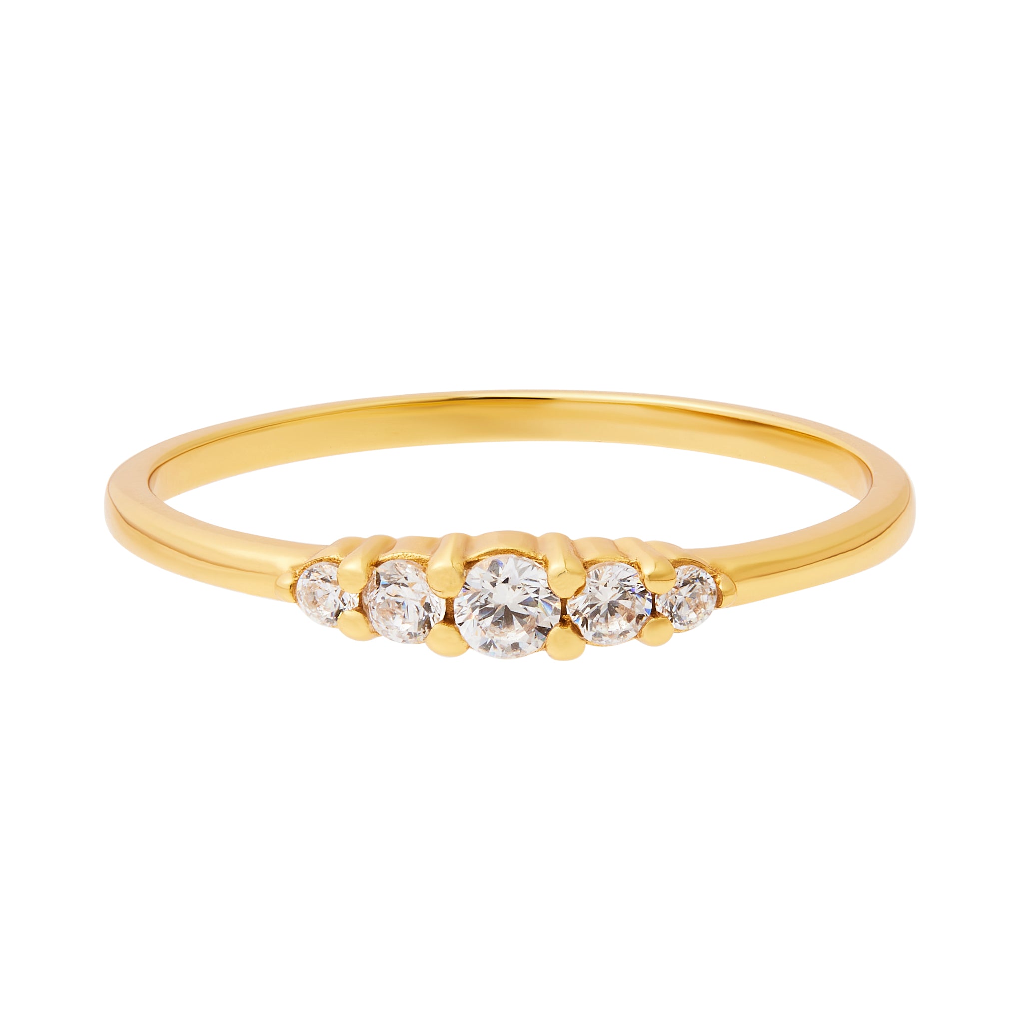Dainty Sparkle Ring - Gold