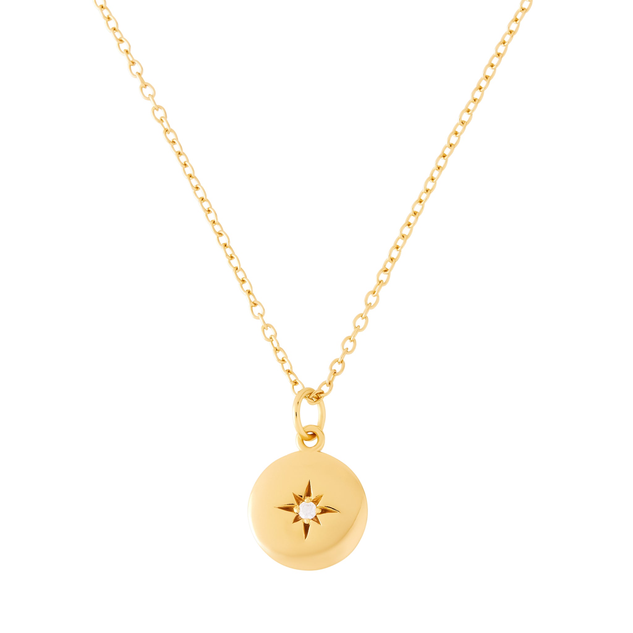 Twilight Dome Pendant Necklace - Gold
