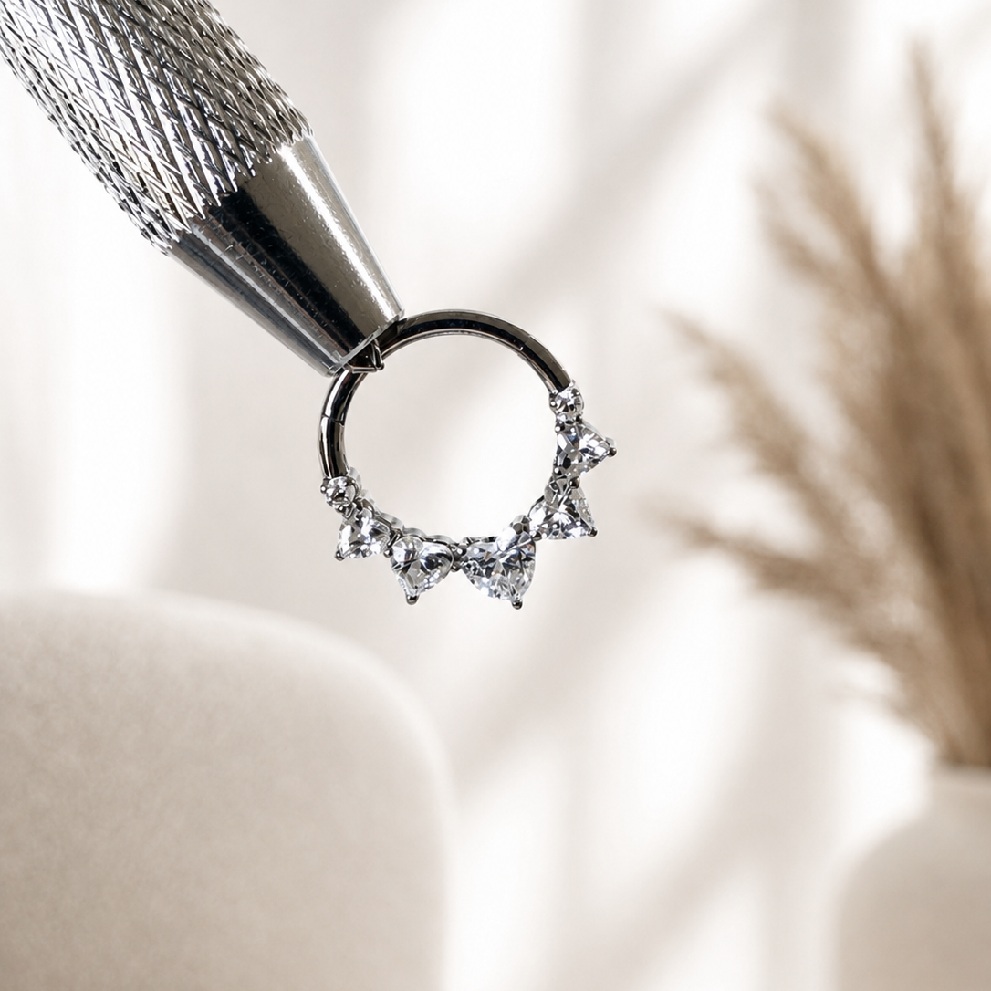 Eternity Clicker Hoop Silver 8-10mm