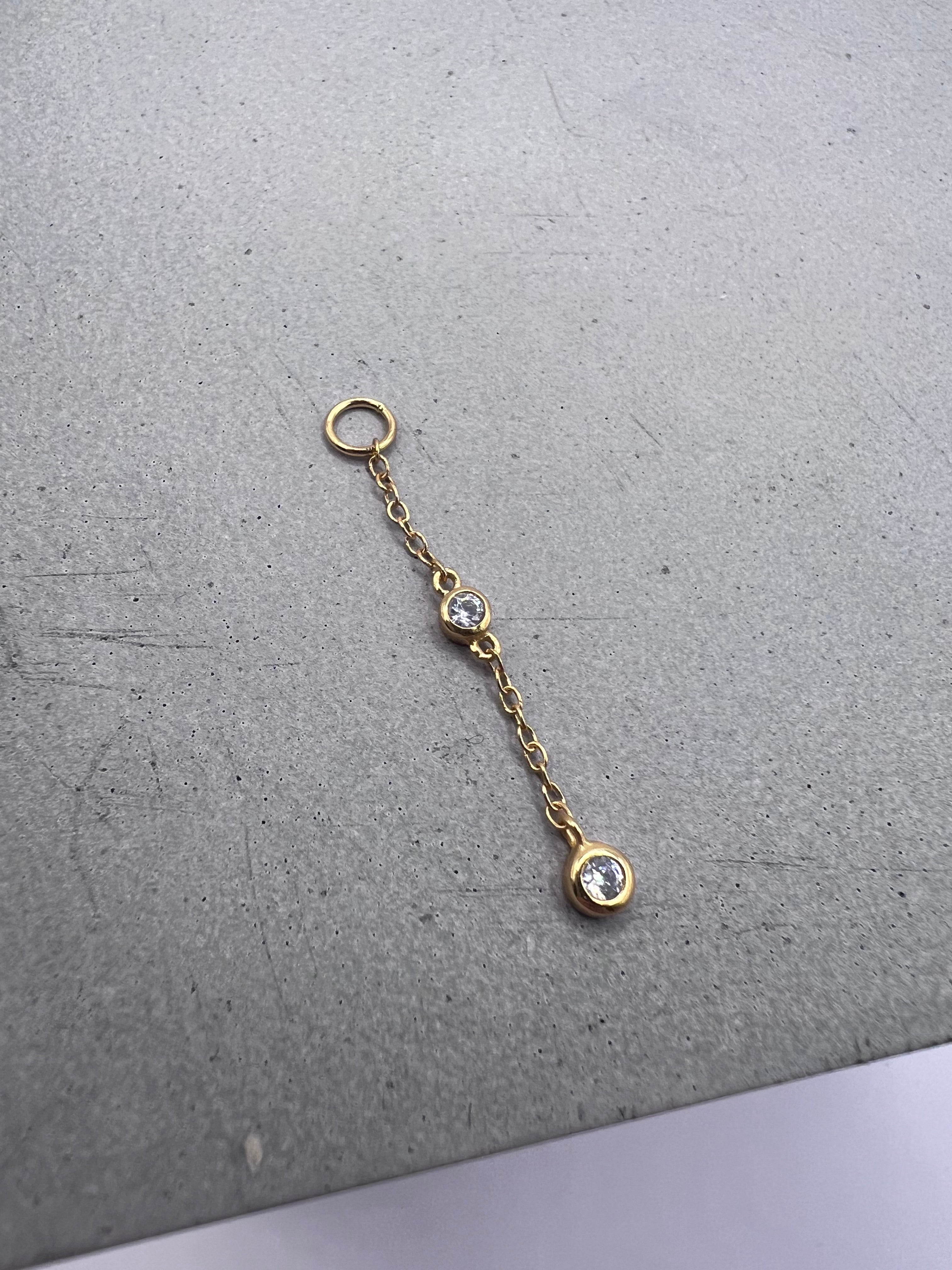 Bezel Drop Earring Charm