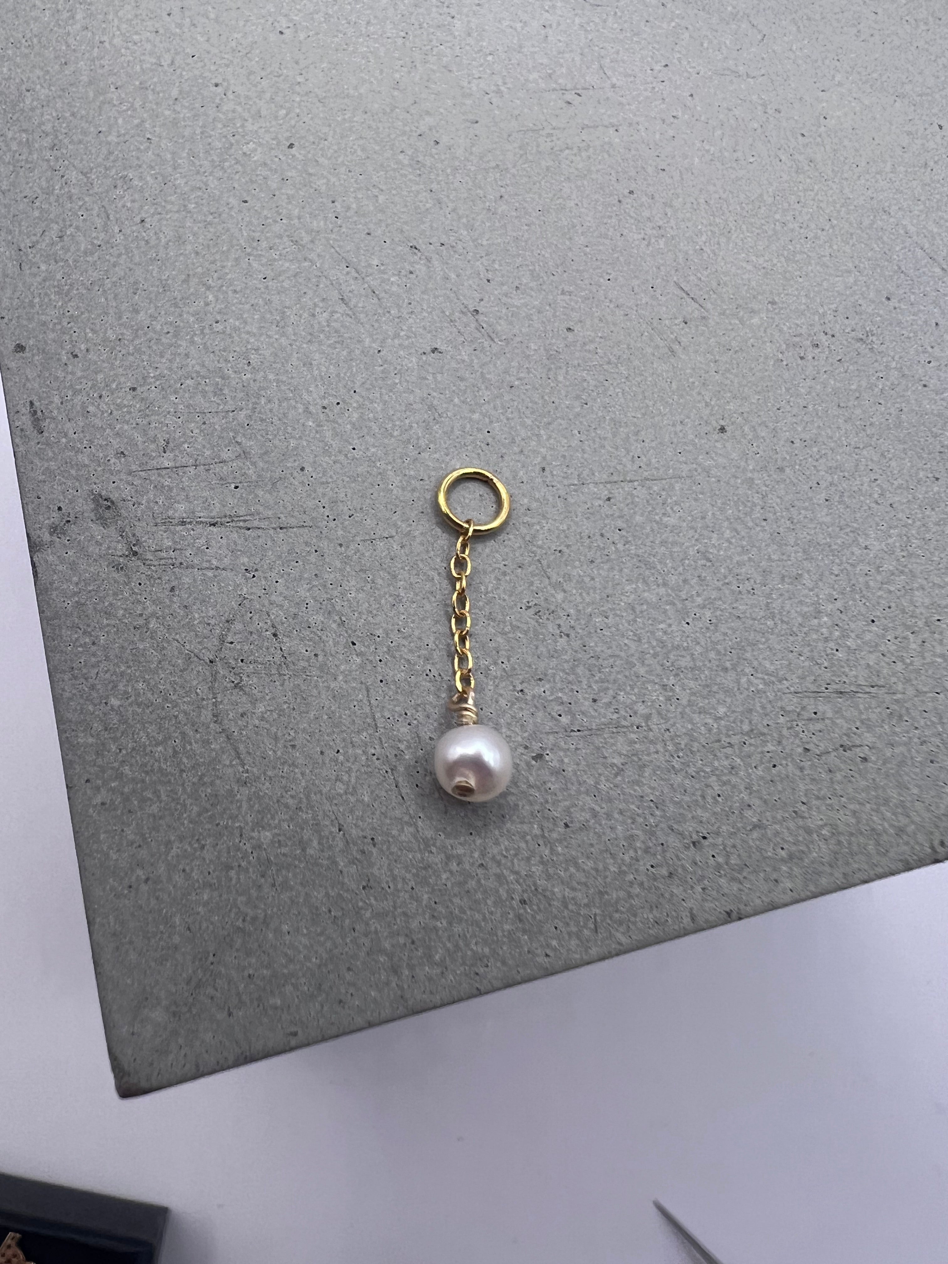 Pearl Drop Earring Charm