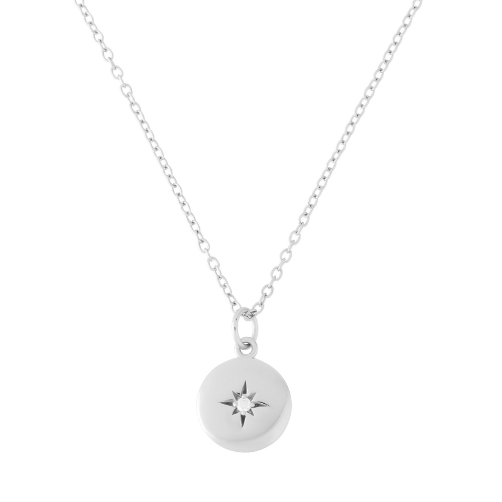 Twilight Dome Pendant Necklace - Silver