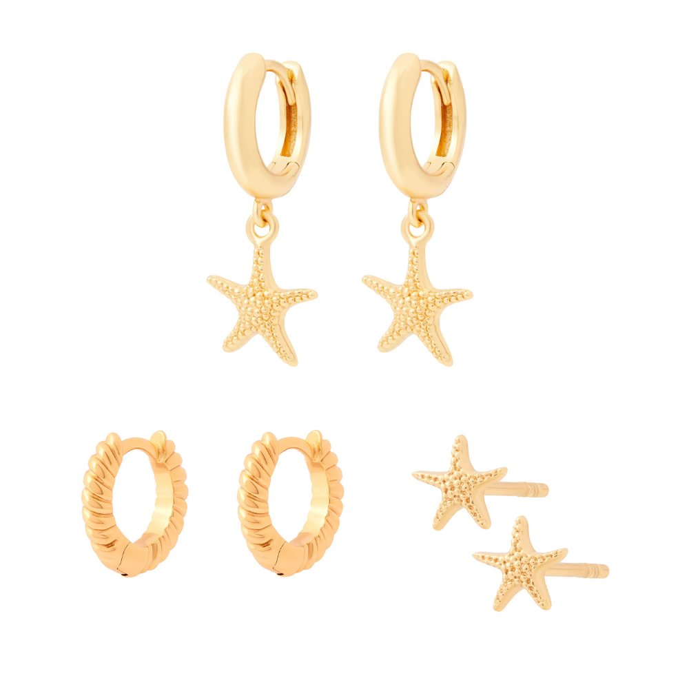 Starfish Stacking Set Gold