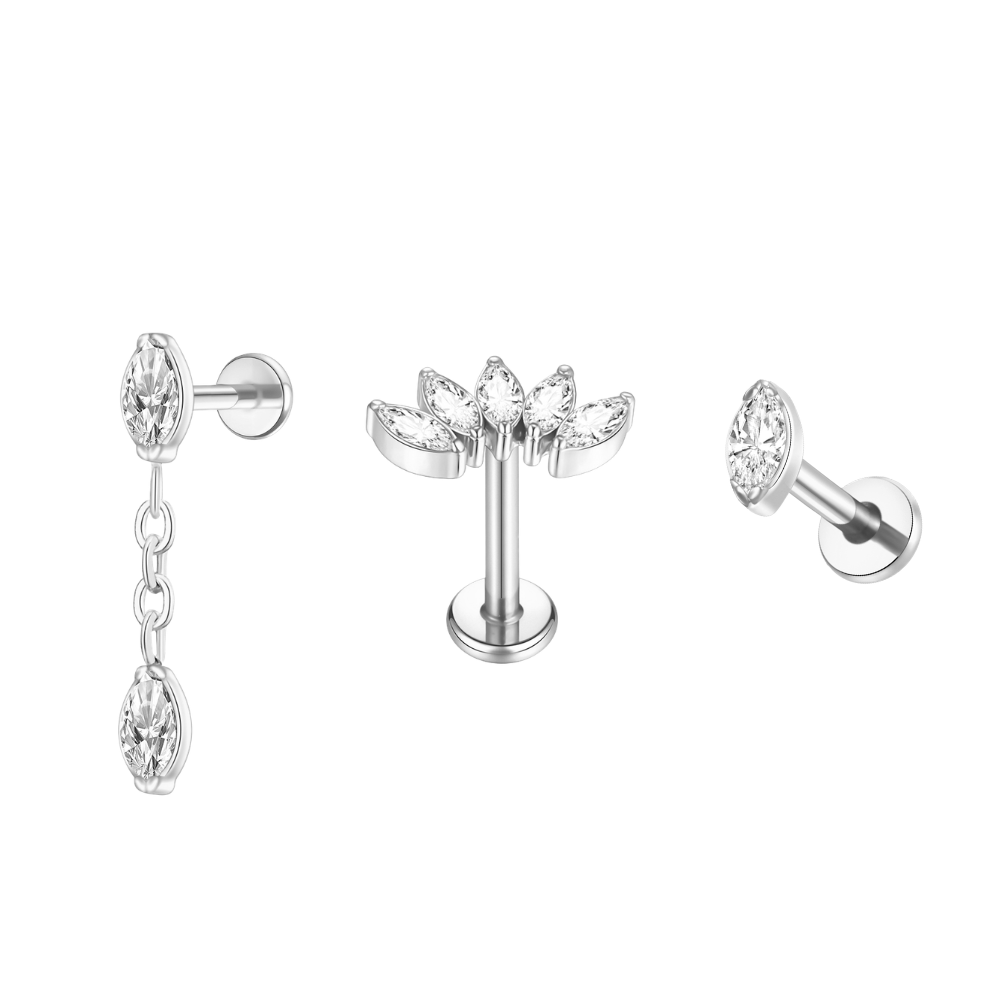 Cascade Stacking Set Silver