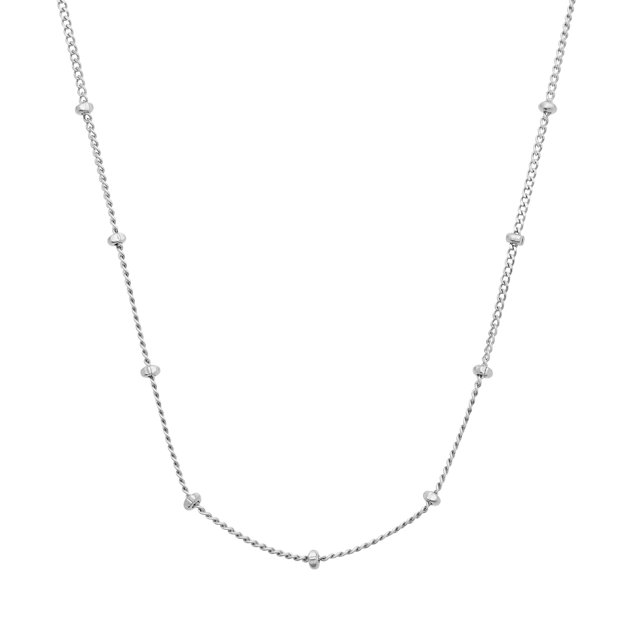 Satellite Bobble Chain Necklace Silver