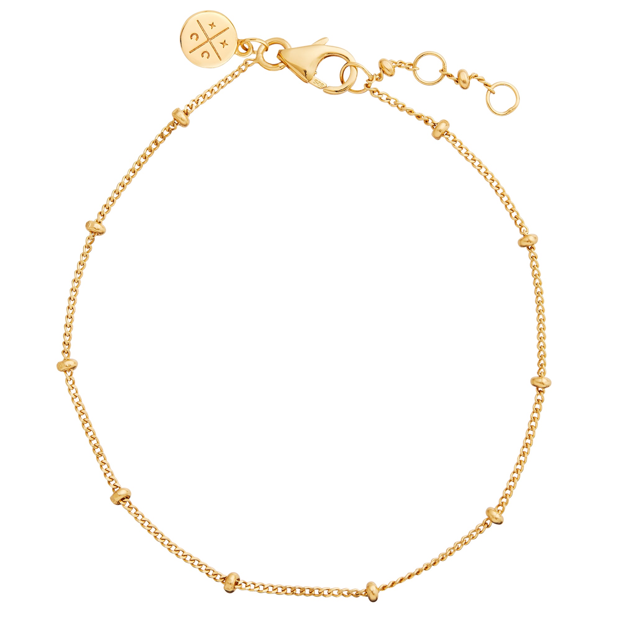 Satellite Bobble Chain Bracelet Gold