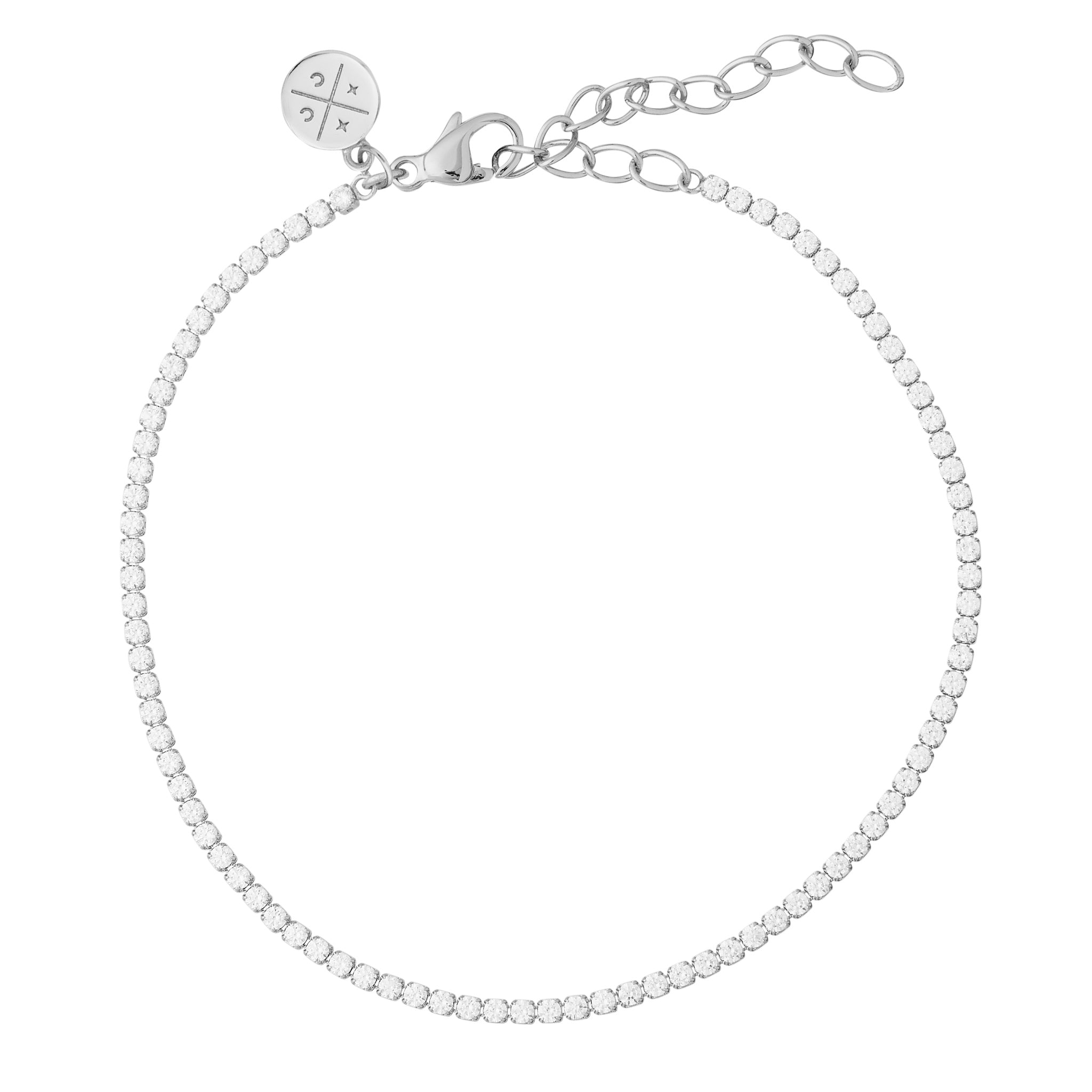Tennis Chain Bracelet Silver